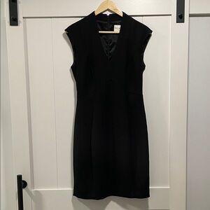 Reiss Black V-Neck Mini Dress